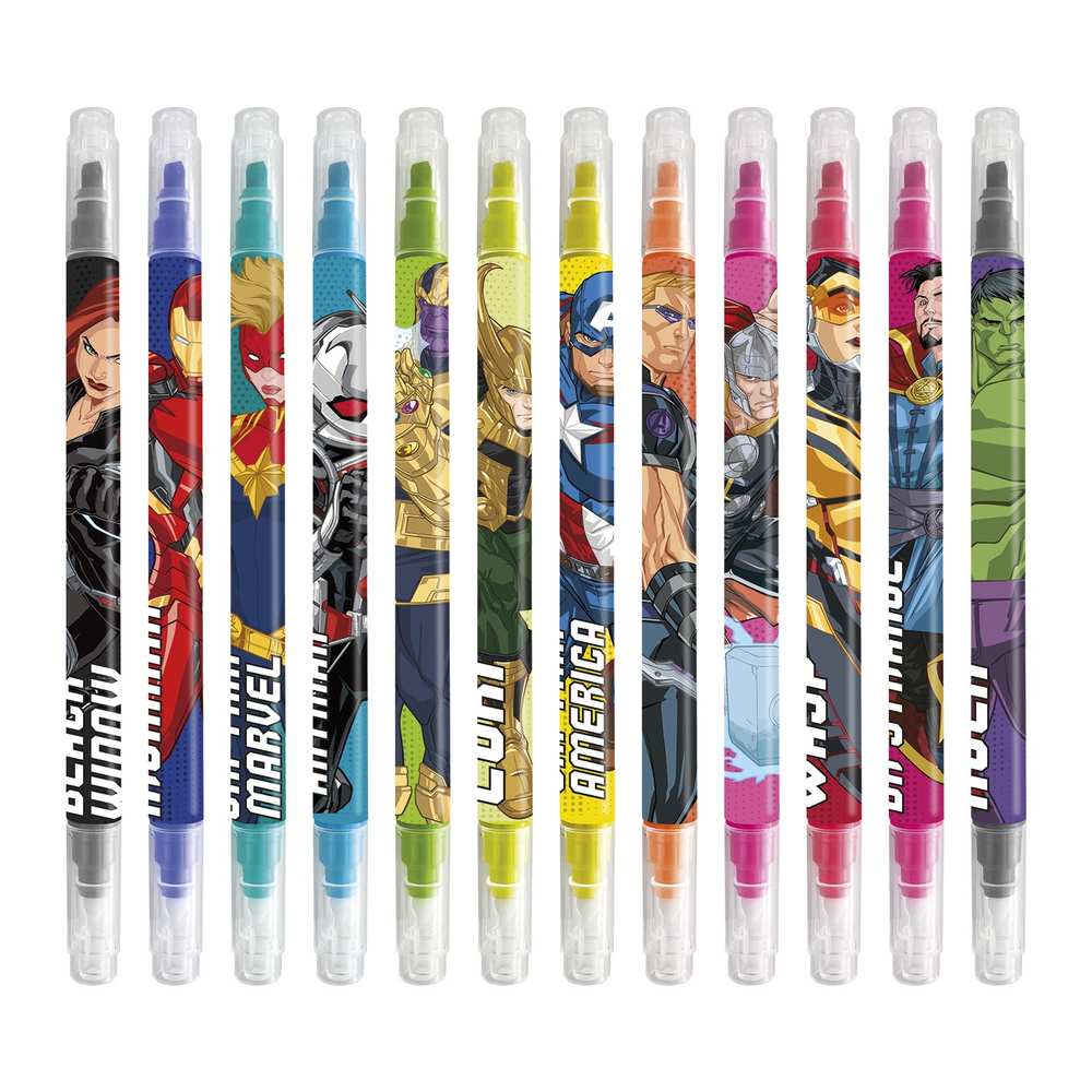 Grupo Erik Marvel The Avengers - Set Of 12 Erasable markers - Multicolours